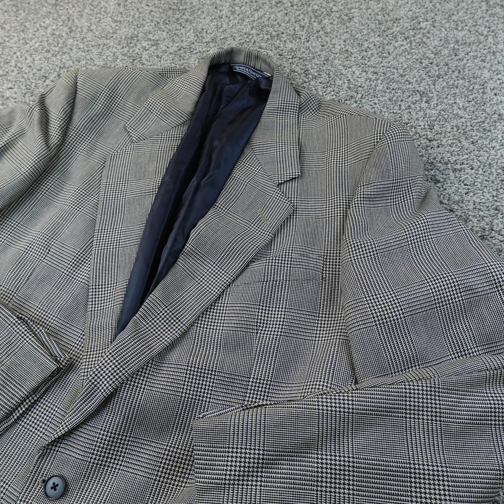 VTG Gieves Hawkes Blazer Mens 44 Brown Wool Silk Sport Coat Jacket Savile Row